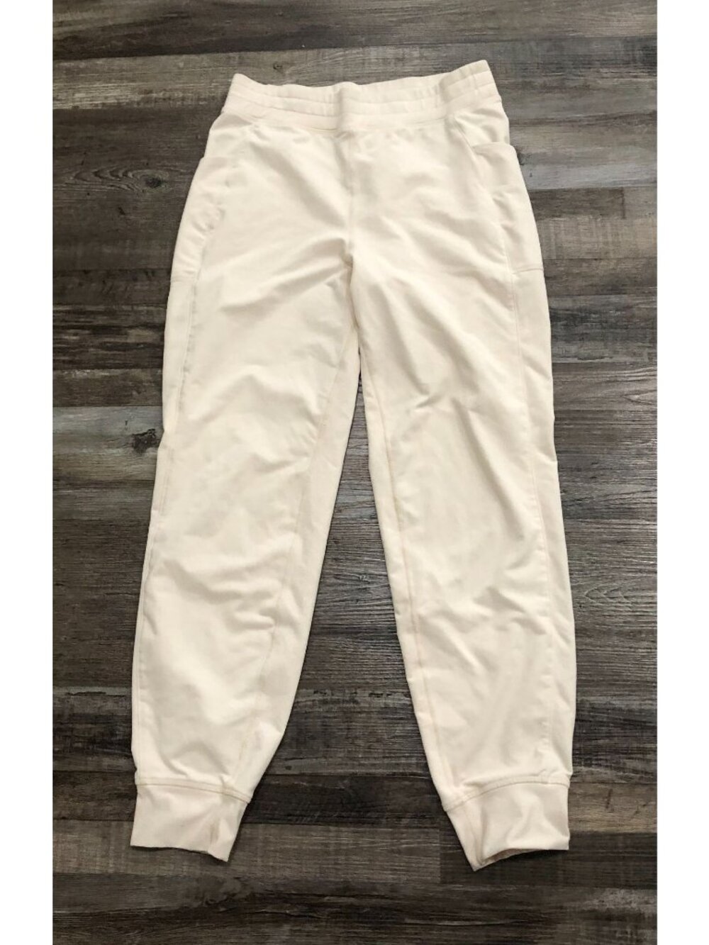 Fabletics Womens Small Cream Athletic Jogger Sweatpants Joggers - Picture 1 of 5